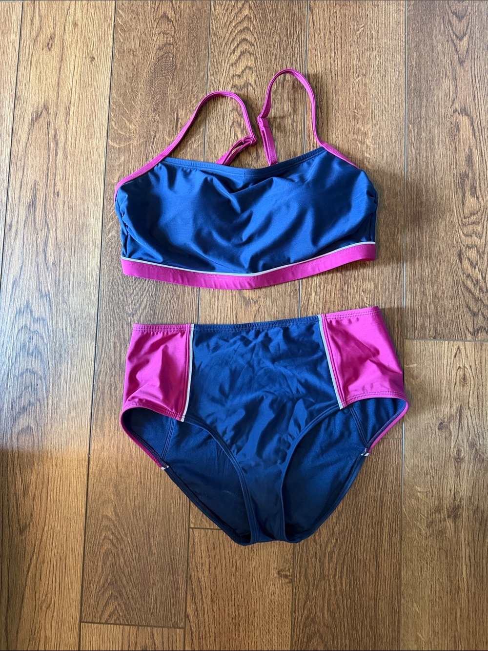 all in motion Navy and Pink Two-Piece Swim Bikini